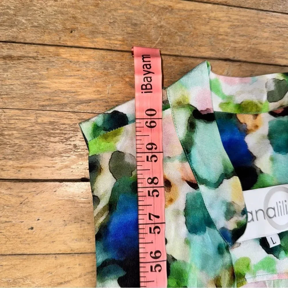 Silk Floral Sleeveless Jumpsuit - Picture 11 of 11